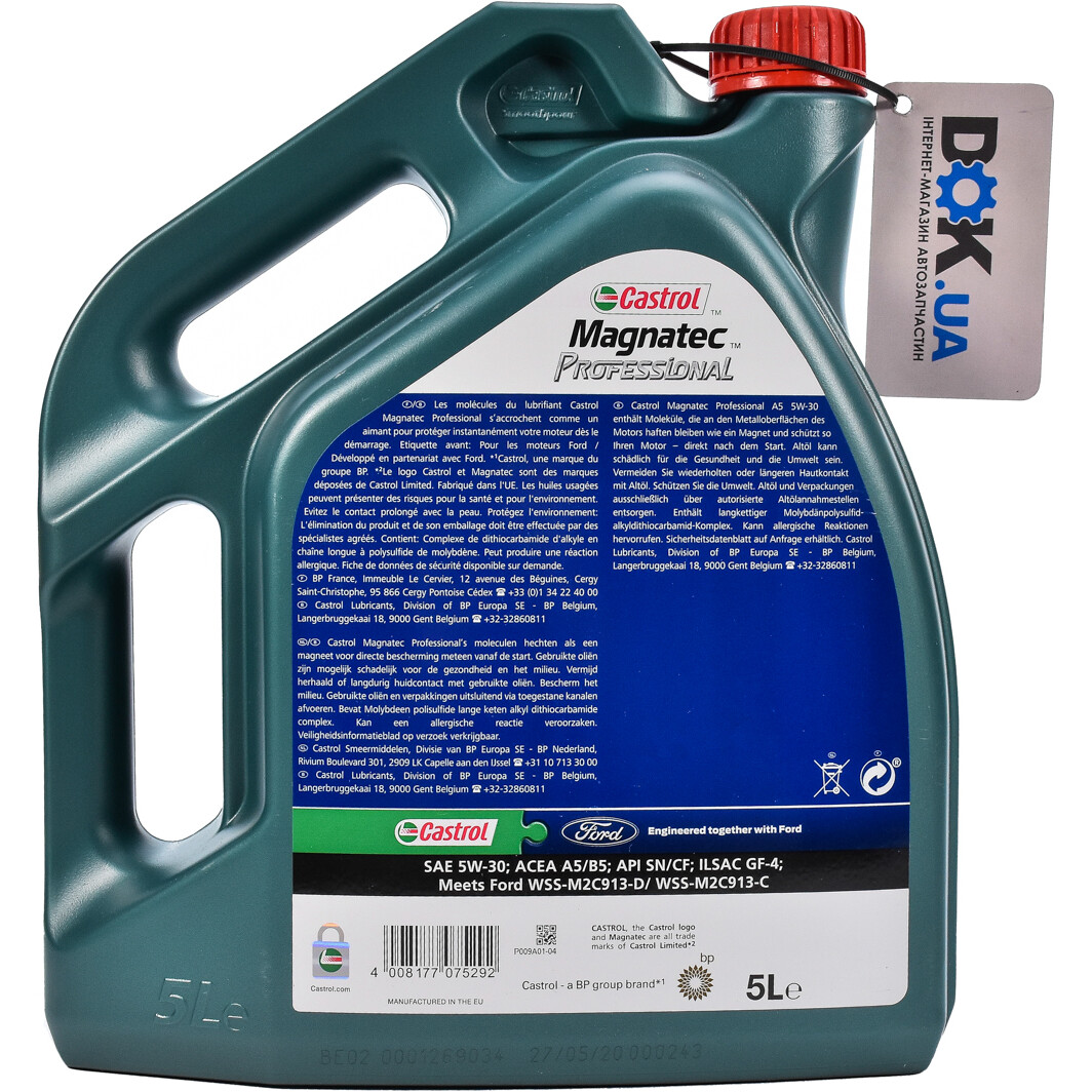 Моторное масло Castrol Professional Magnatec A5 5W-30 5 л на Kia Rio