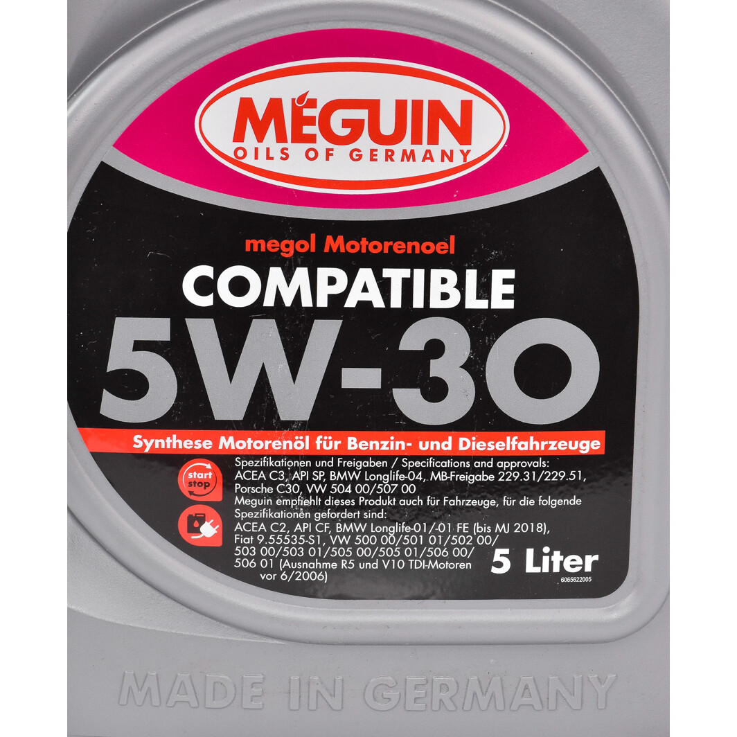 Моторное масло Meguin Compatible 5W-30 5 л на Mazda MX-5