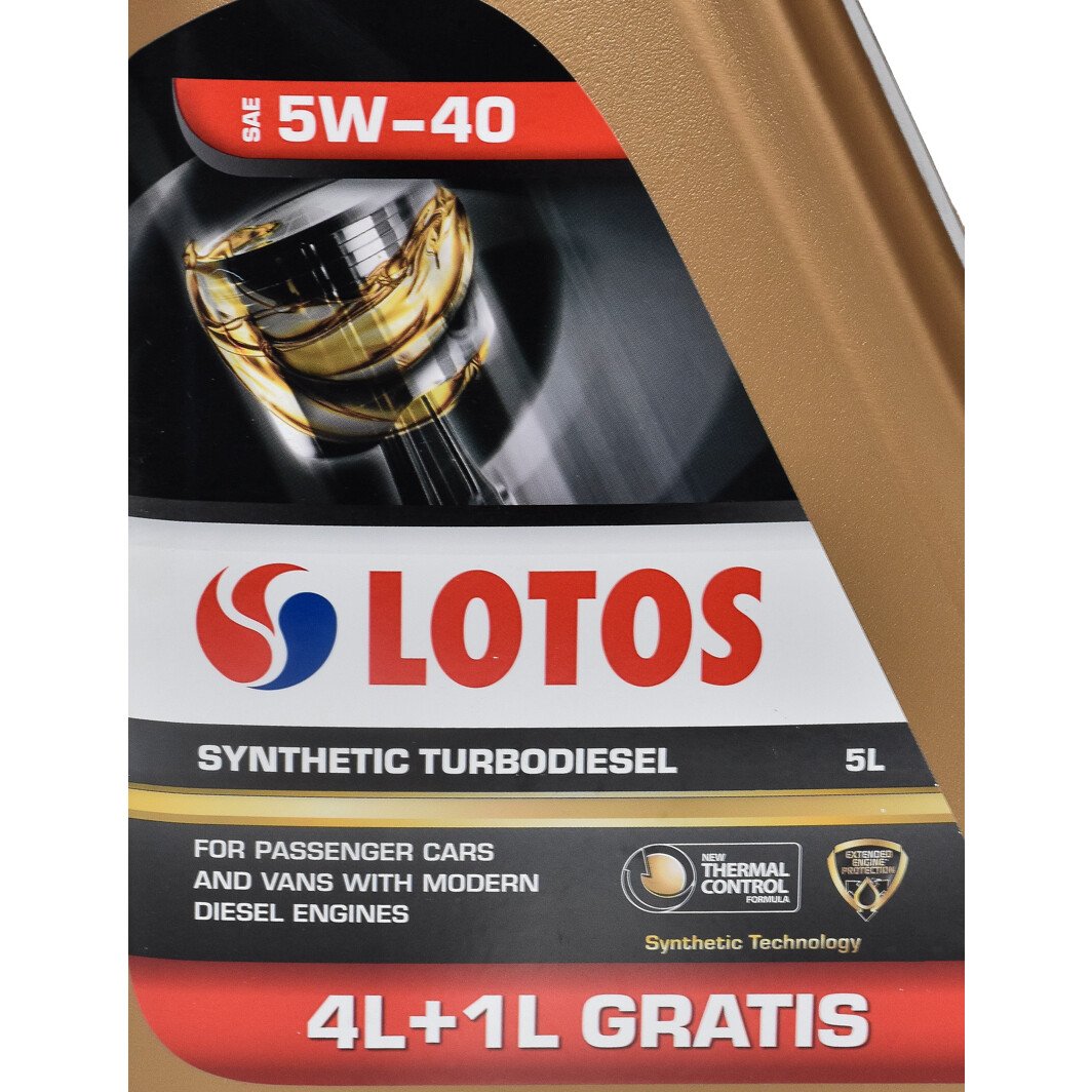 Моторна олива LOTOS Synthetic Turbodiesel 5W-40 5 л на Citroen C6