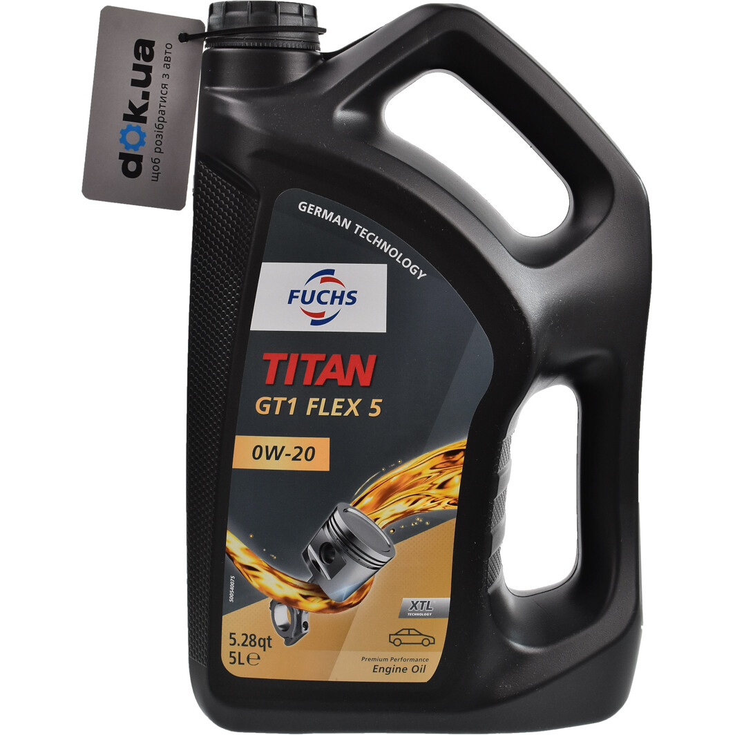 Моторна олива Fuchs Titan GT1 Flex 5 0W-20 5 л на Honda Stream