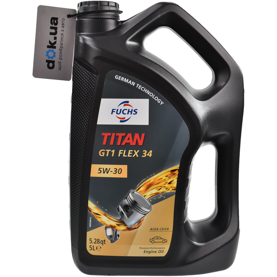 Моторное масло Fuchs Titan GT1 Flex 34 5W-30 5 л на Honda Stream