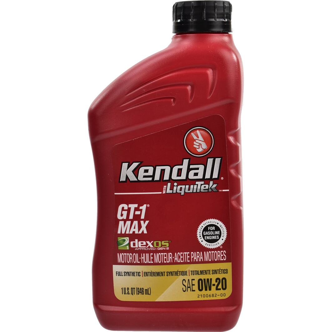 Моторна олива Kendall GT-1 MAX with LiquiTek 0W-20 на Jeep Grand Cherokee