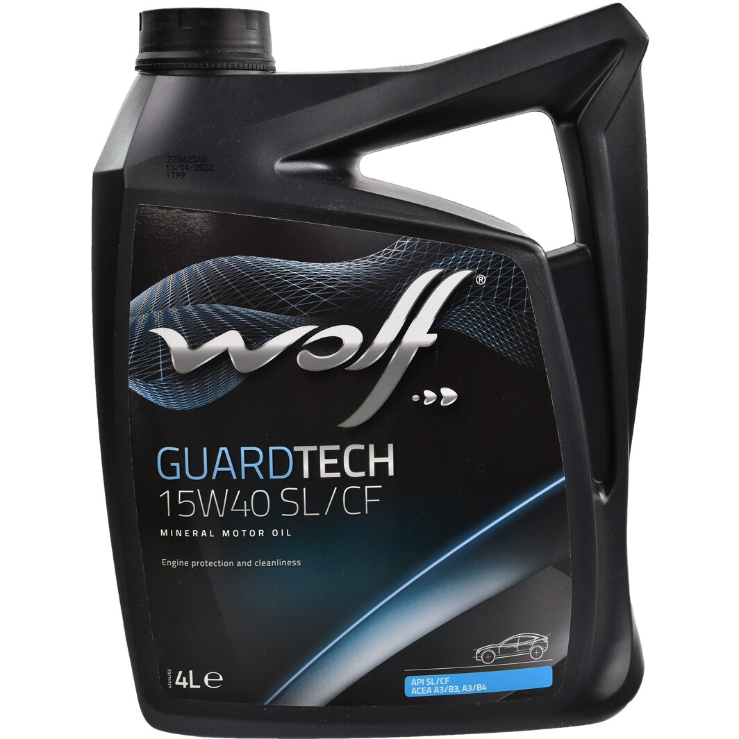 Моторное масло Wolf Guardtech SL/CF 15W-40 4 л на Hyundai Tucson