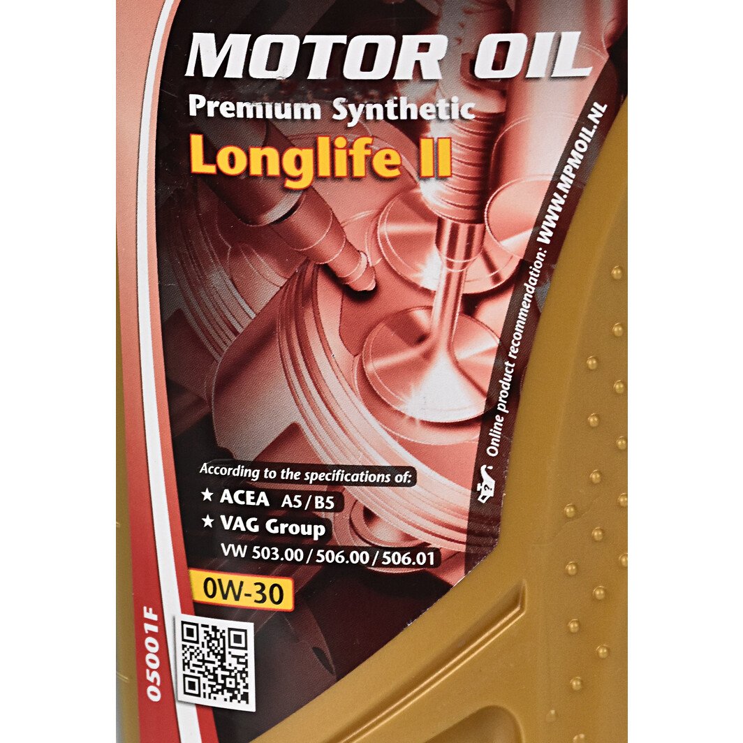 Моторное масло MPM Premium Synthetic LongLife II 0W-30 1 л на Chevrolet Matiz