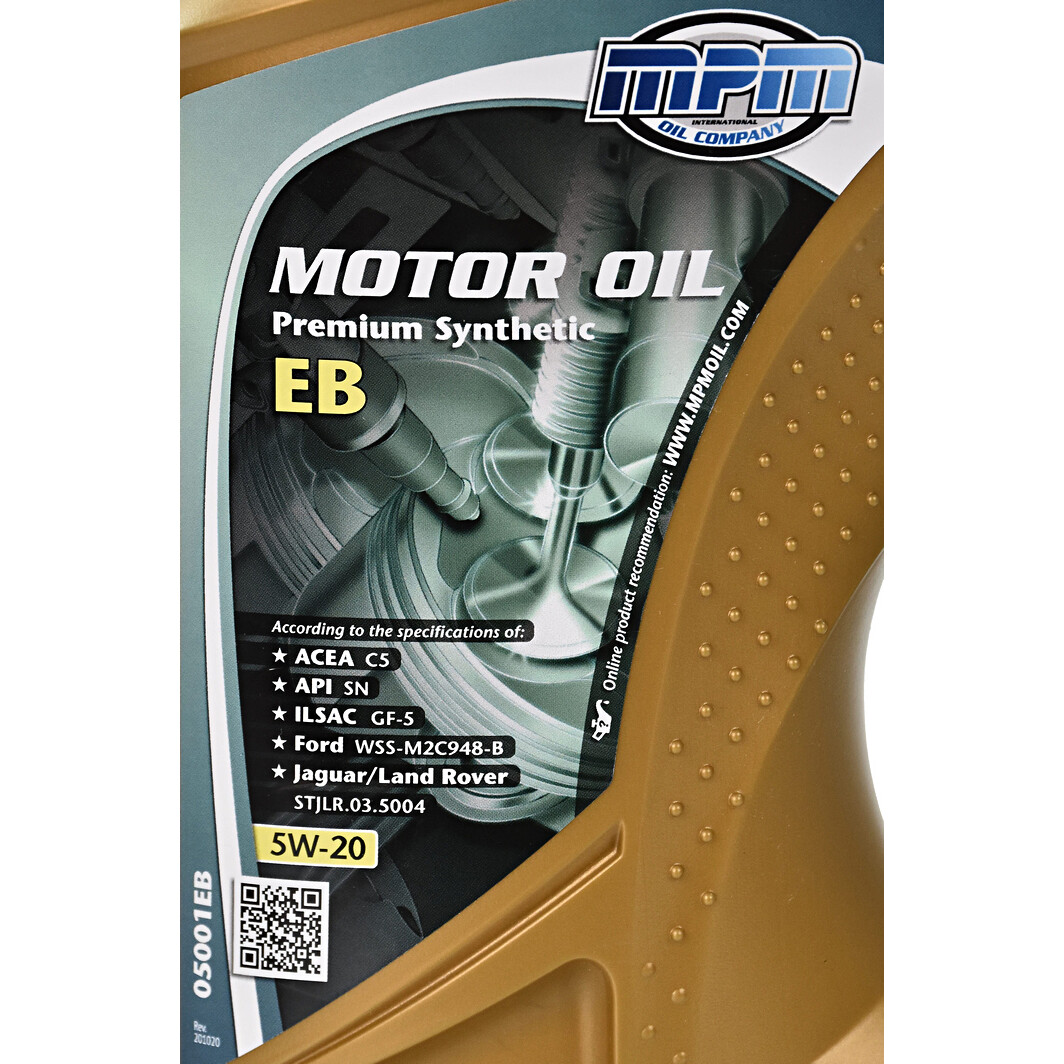 Моторное масло MPM Premium Synthetic EB 5W-20 1 л на Subaru XT