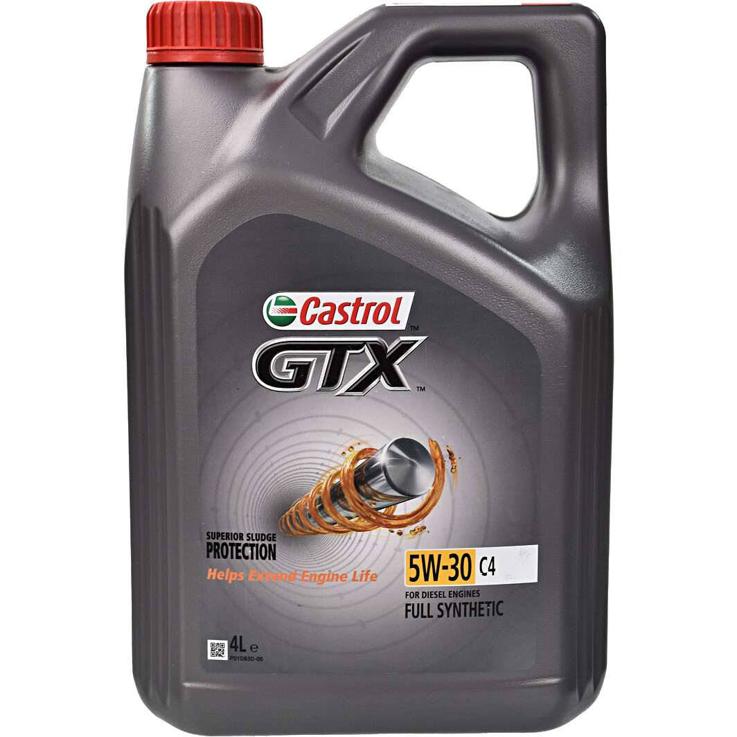 Моторное масло Castrol GTX C4 5W-30 4 л на Peugeot 406