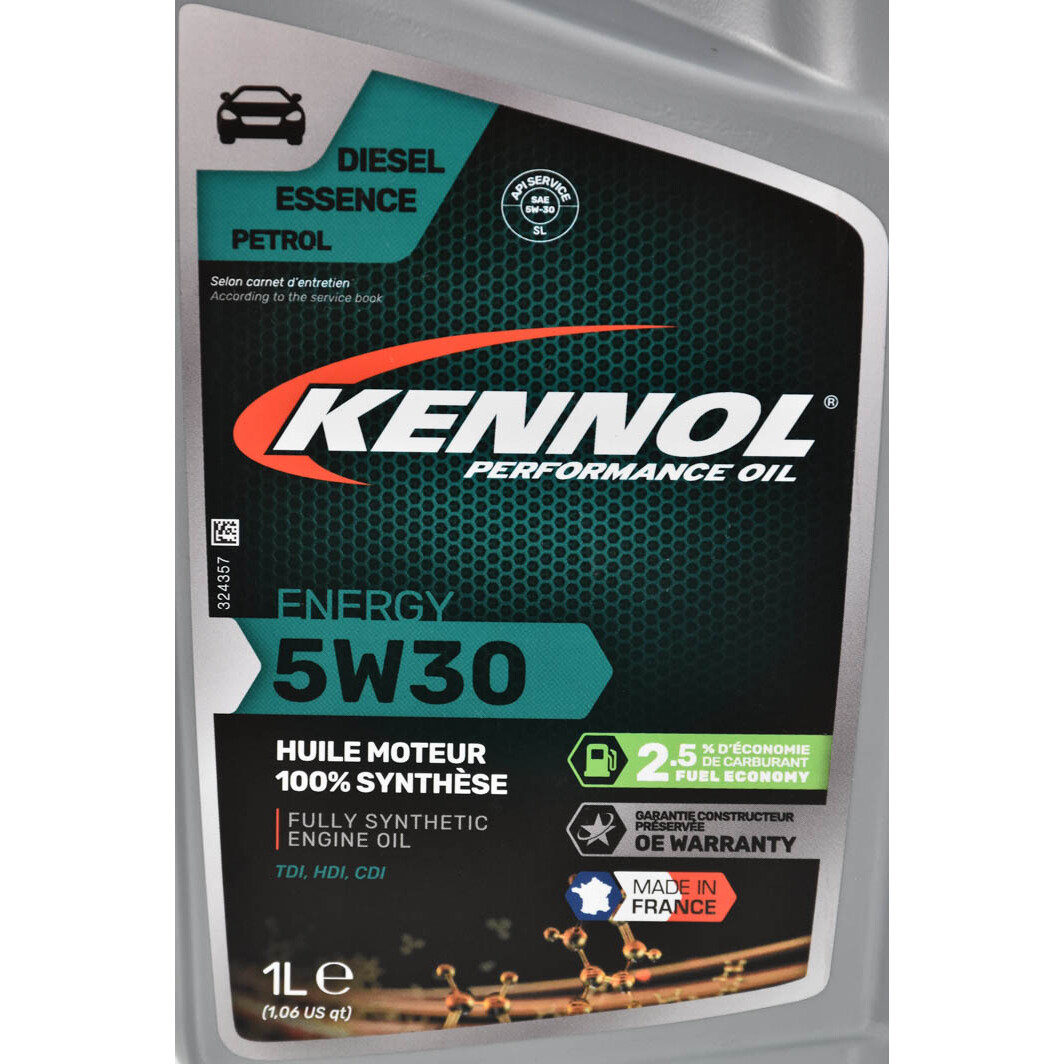 Моторна олива Kennol Energy 5W-30 1 л на Ford Orion