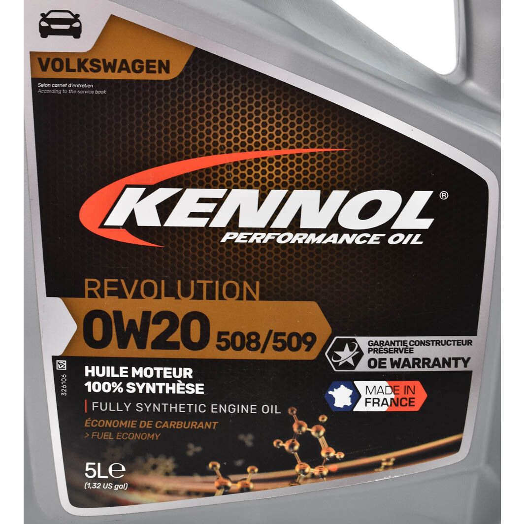 Моторна олива Kennol Revolution 508/509 0W-20 на Volkswagen CC