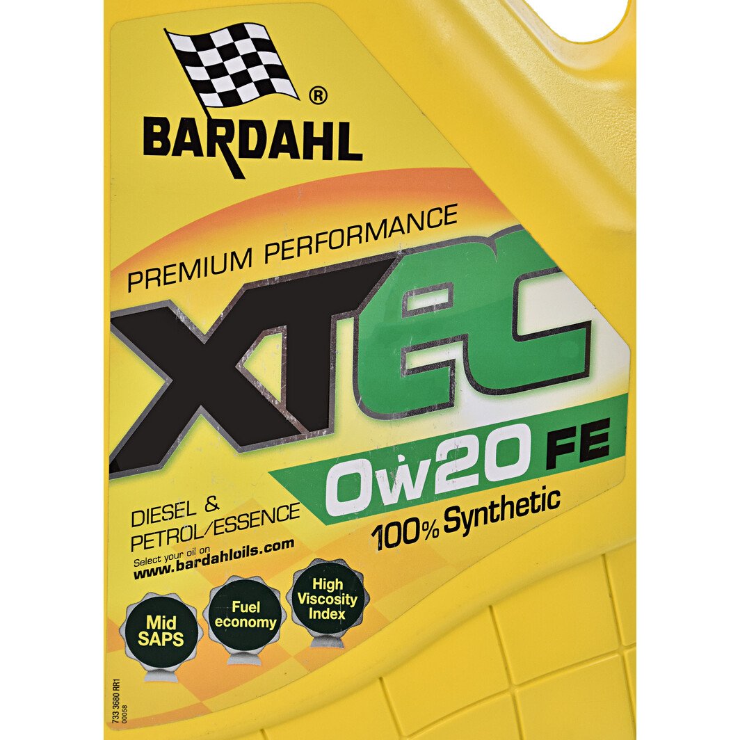 Моторное масло Bardahl XTEC FE 0W-20 5 л на Acura NSX