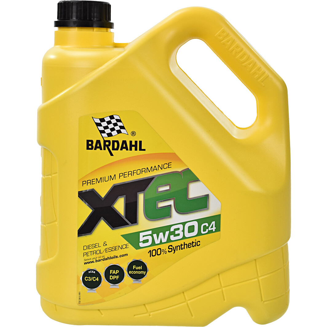 Моторное масло Bardahl XTEC C4 5W-30 4 л на Peugeot 206