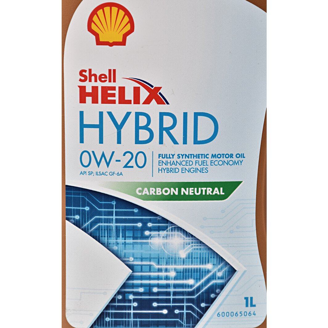 Моторное масло Shell Helix Ultra Hybrid 0W-20 1 л на Peugeot 406