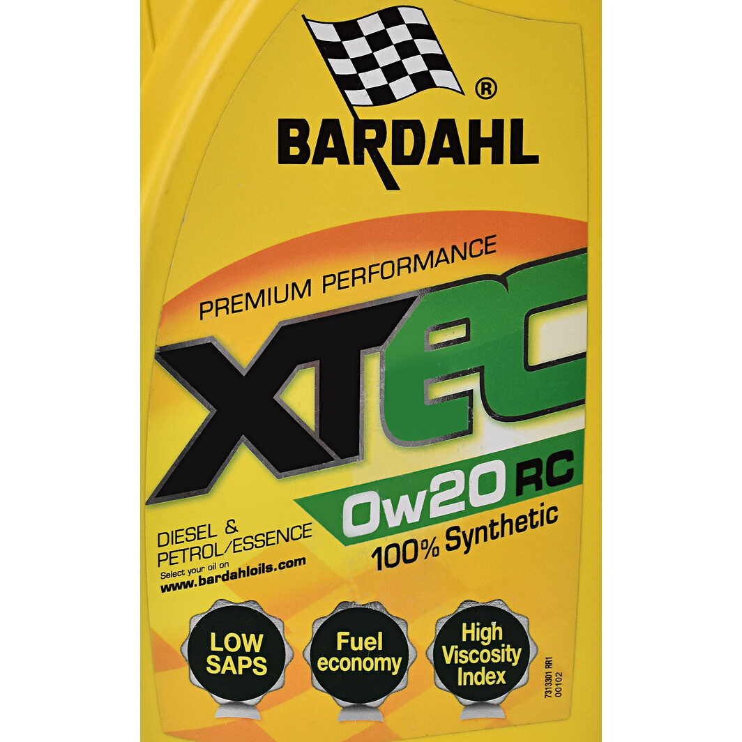 Моторное масло Bardahl XTEC RC 0W-20 1 л на Chevrolet Matiz