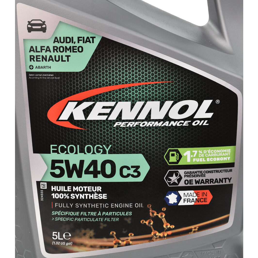 Моторна олива Kennol Ecology C3 5W-40 5 л на Daihatsu Cuore