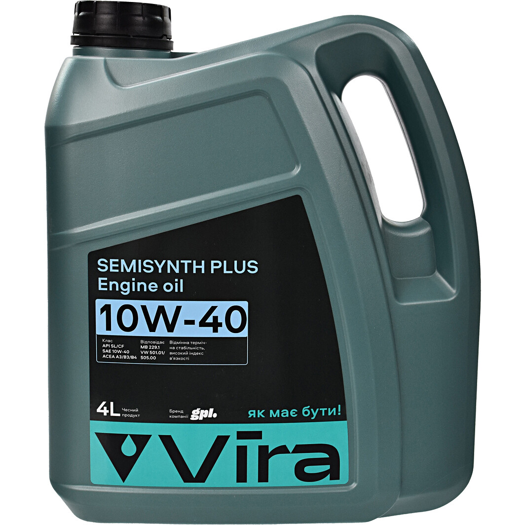 Моторное масло VIRA Semisynth Plus 10W-40 4 л на Chevrolet Malibu