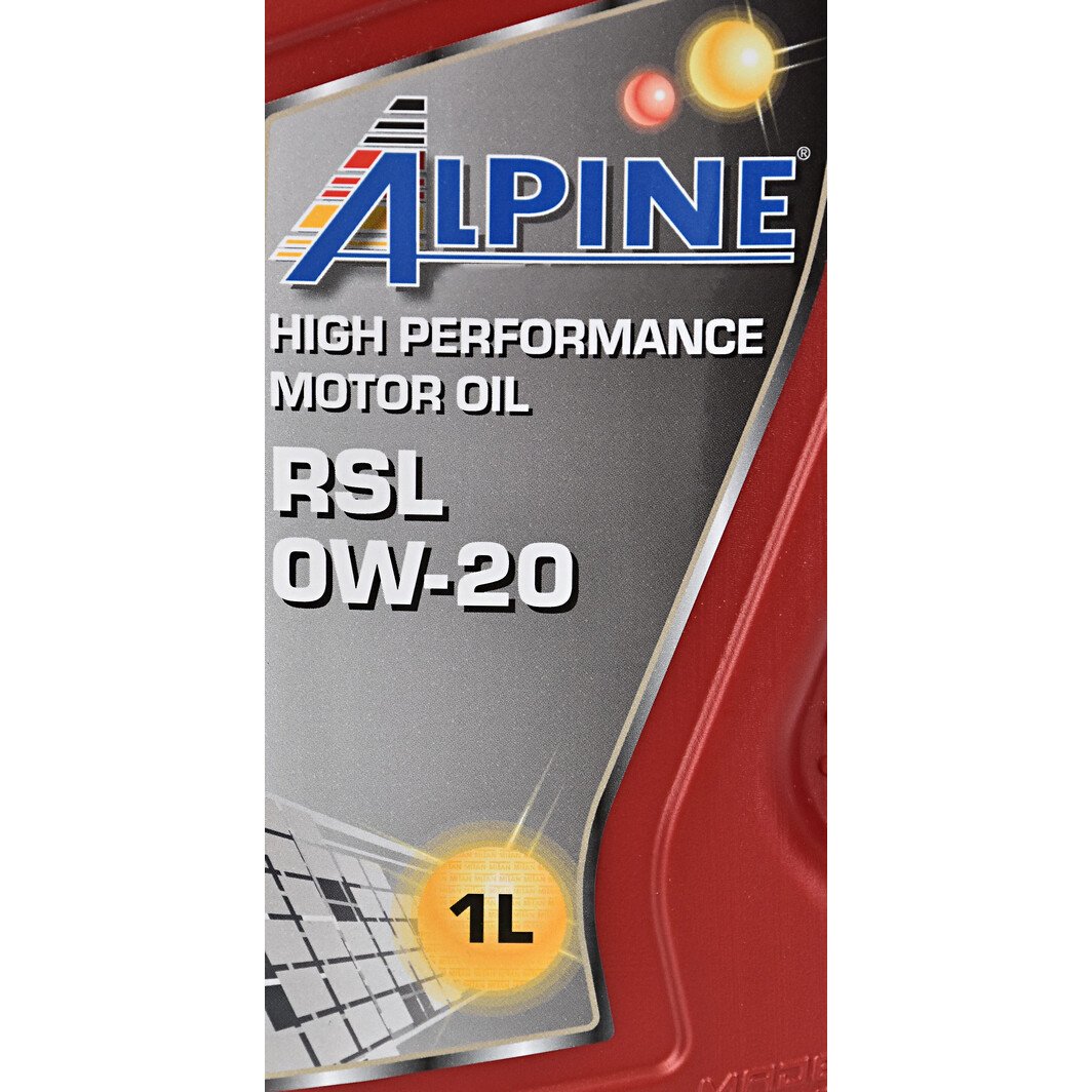 Моторна олива Alpine RSL 0W-20 1 л на Mazda Premacy