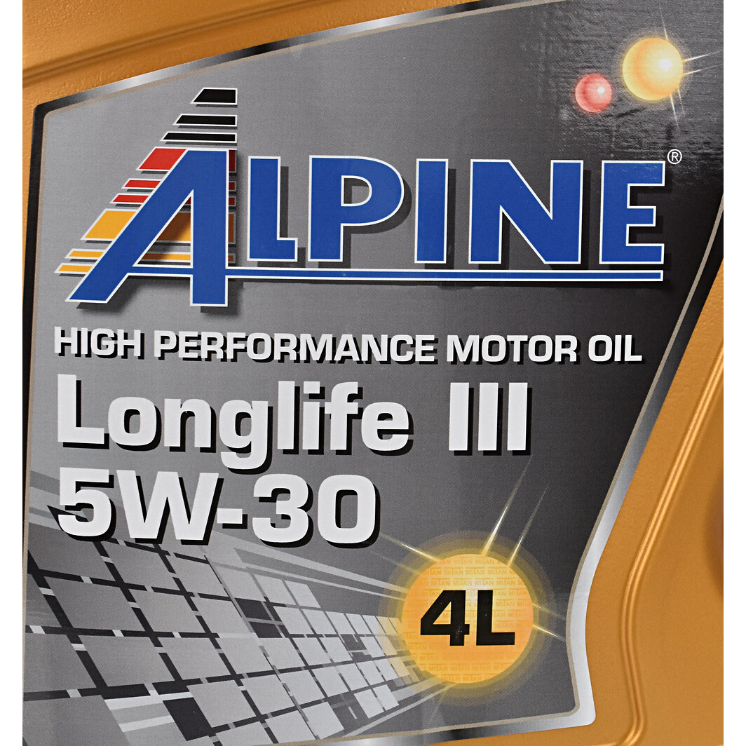 Моторна олива Alpine Longlife III 5W-30 4 л на Toyota Hiace