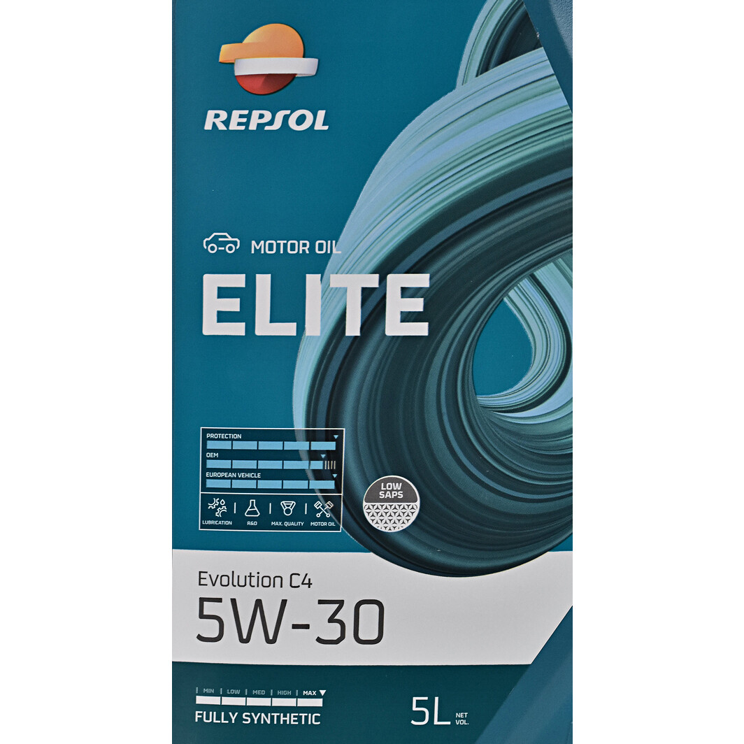 Моторна олива Repsol Elite Evolution C4 5W-30 5 л на SAAB 900