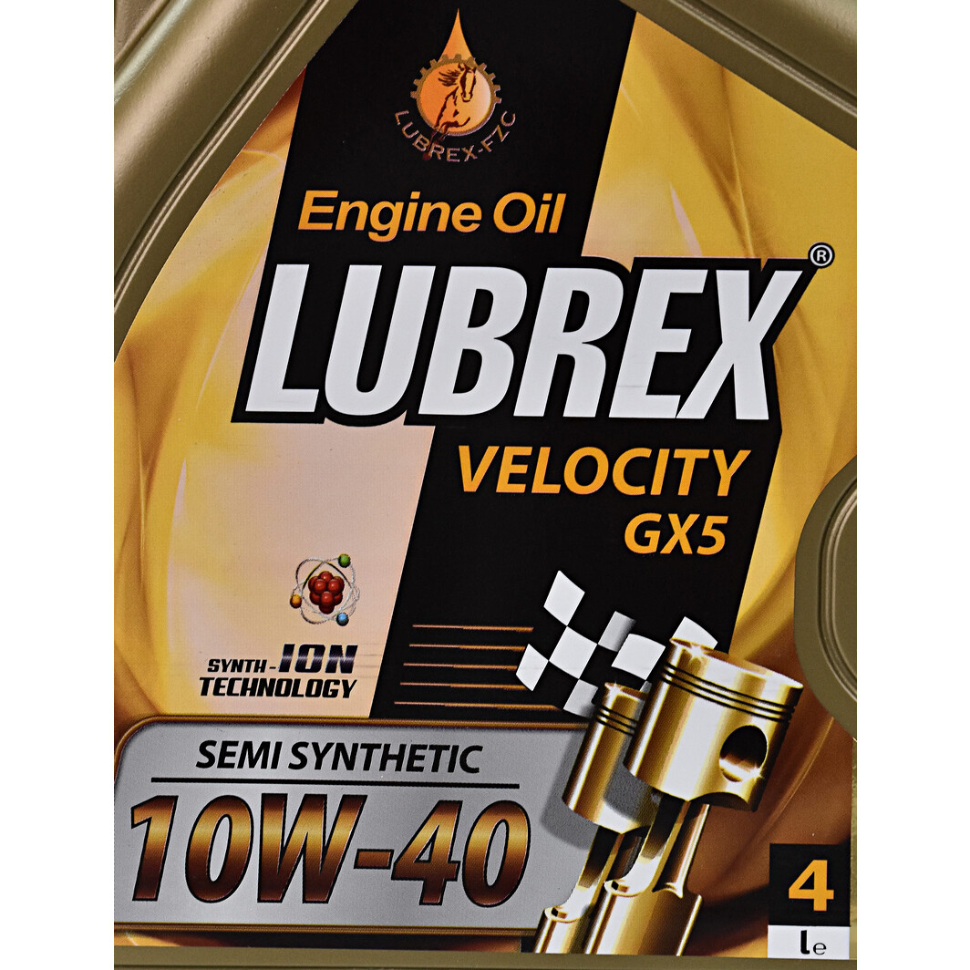 Моторна олива Lubrex Velocity GX5 10W-40 4 л на Dodge Journey