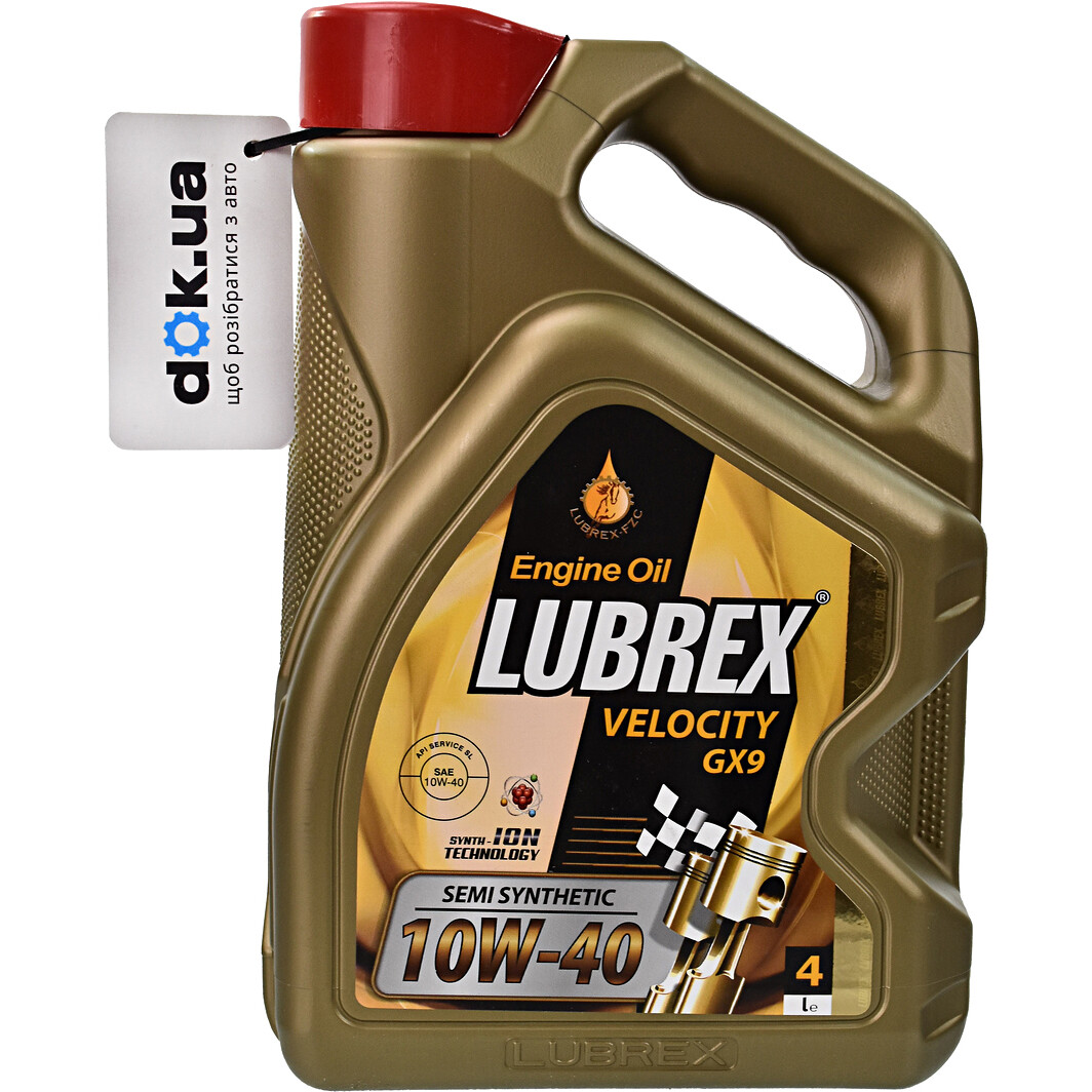 Моторна олива Lubrex Velocity GX9 10W-40 4 л на Chevrolet Cruze