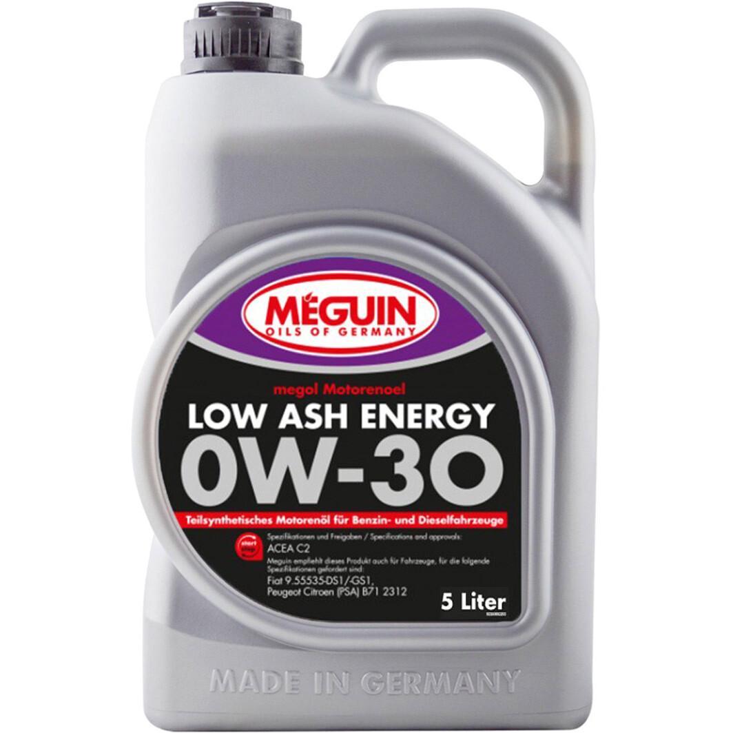 Моторное масло Meguin Low Ash Energy 0W-30 5 л на Hyundai i20