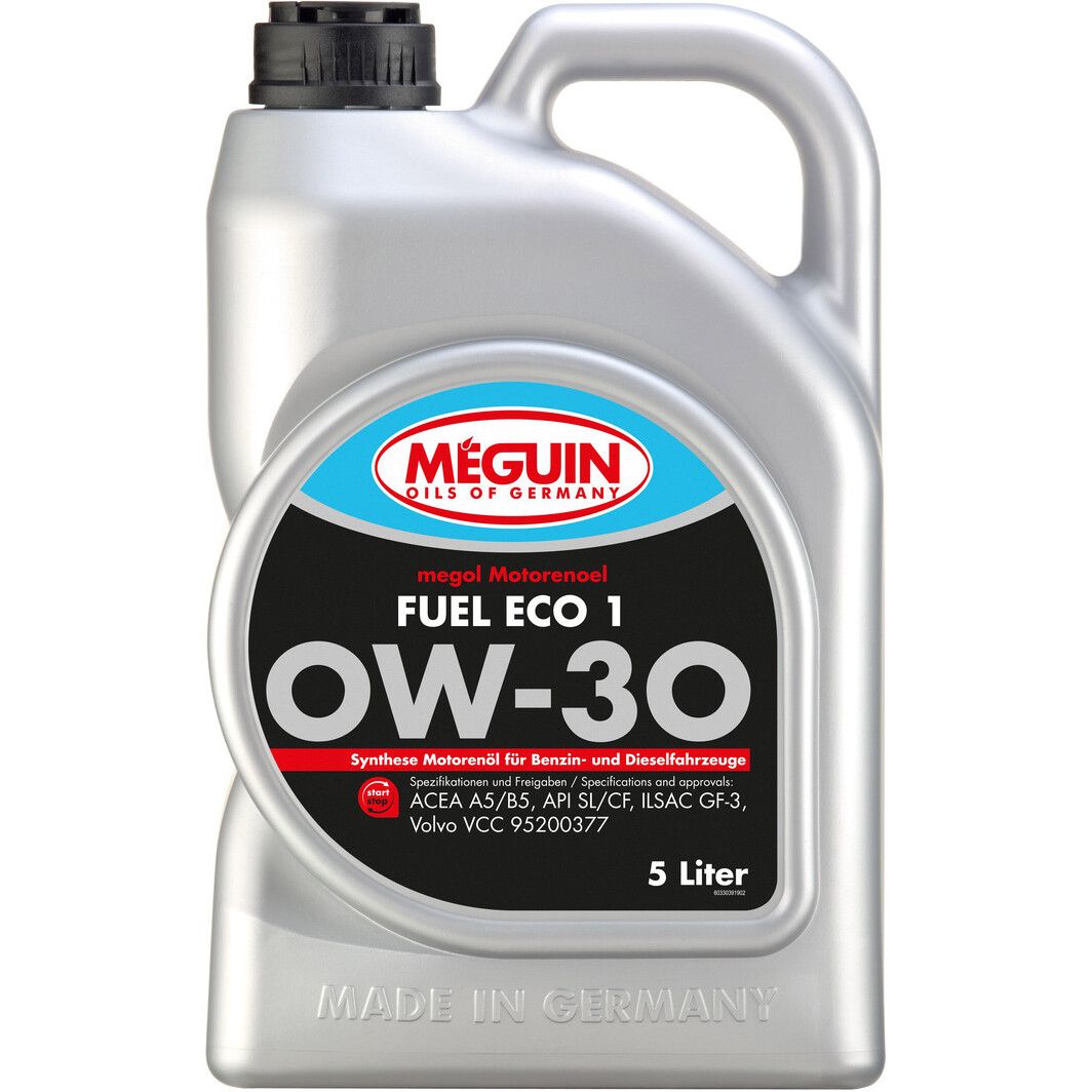 Моторна олива Meguin Fuel Eco 1 0W-30 5 л на Fiat Cinquecento