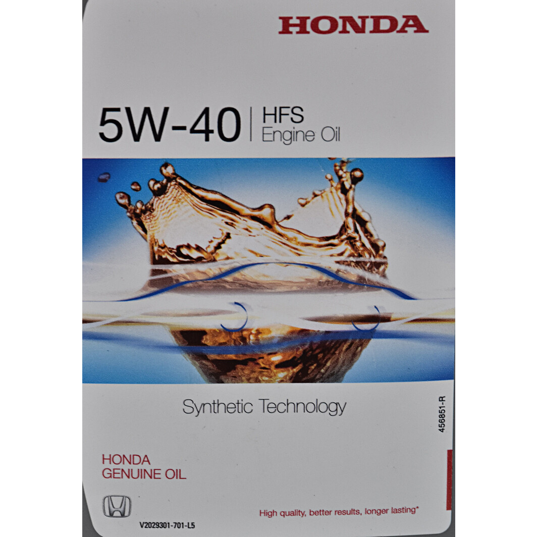 Моторное масло Honda HFS 5W-40 1 л на Seat Ibiza