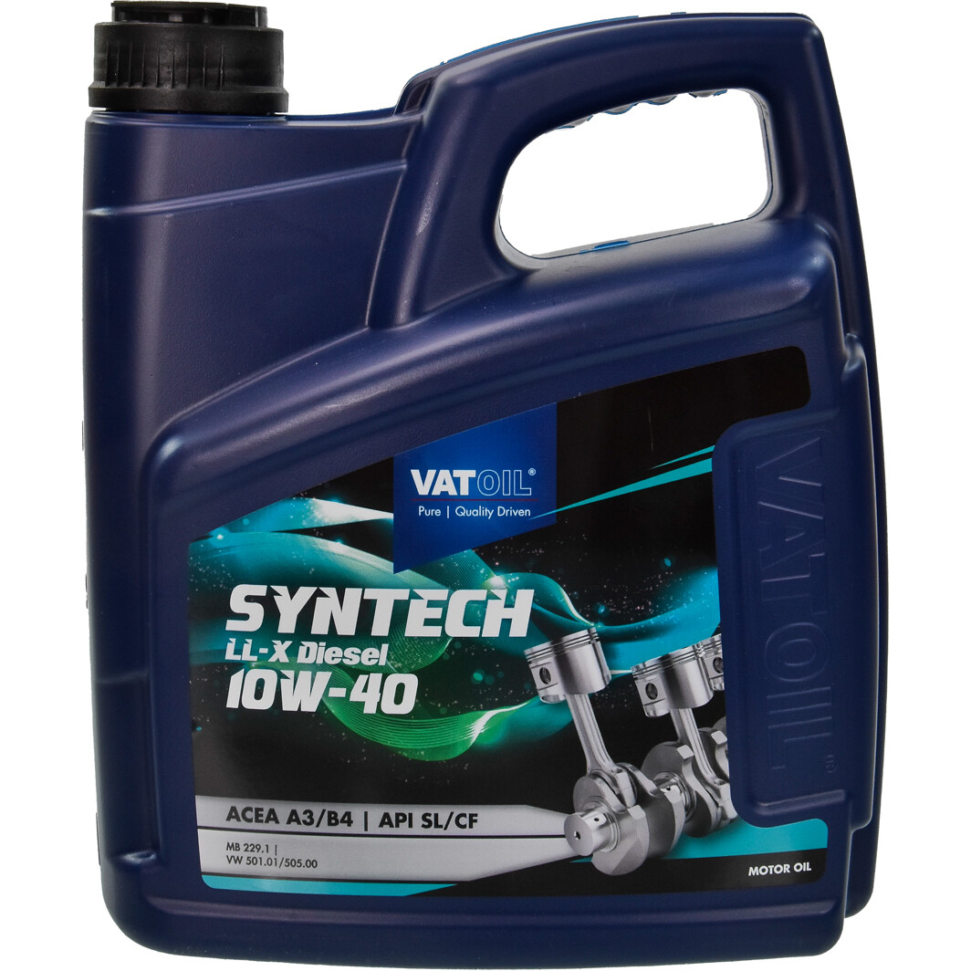 Моторное масло VatOil SynTech LL-X Diesel 10W-40 4 л на Toyota Hiace