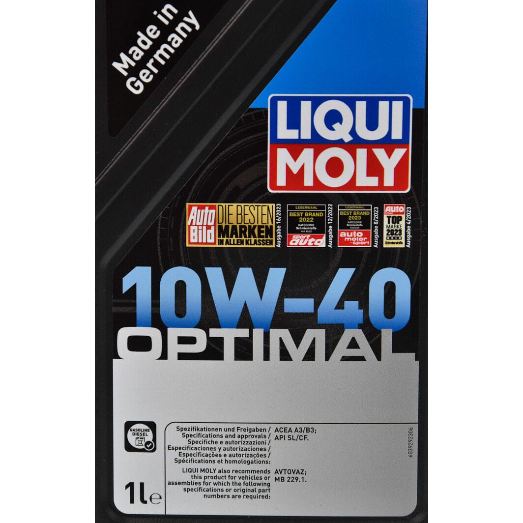 Моторна олива Liqui Moly Optimal 10W-40 1 л на Hyundai i40