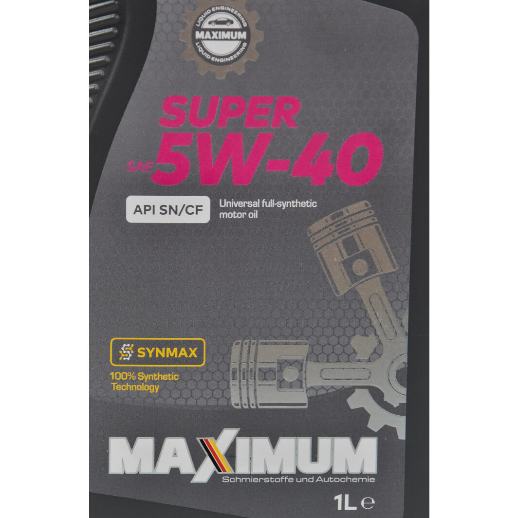 Моторна олива Maximum Super 5W-40 1 л на BMW 1 Series