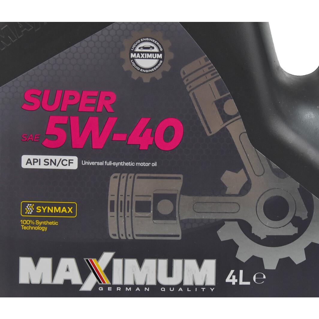 Моторное масло Maximum Super 5W-40 4 л на Alfa Romeo GT