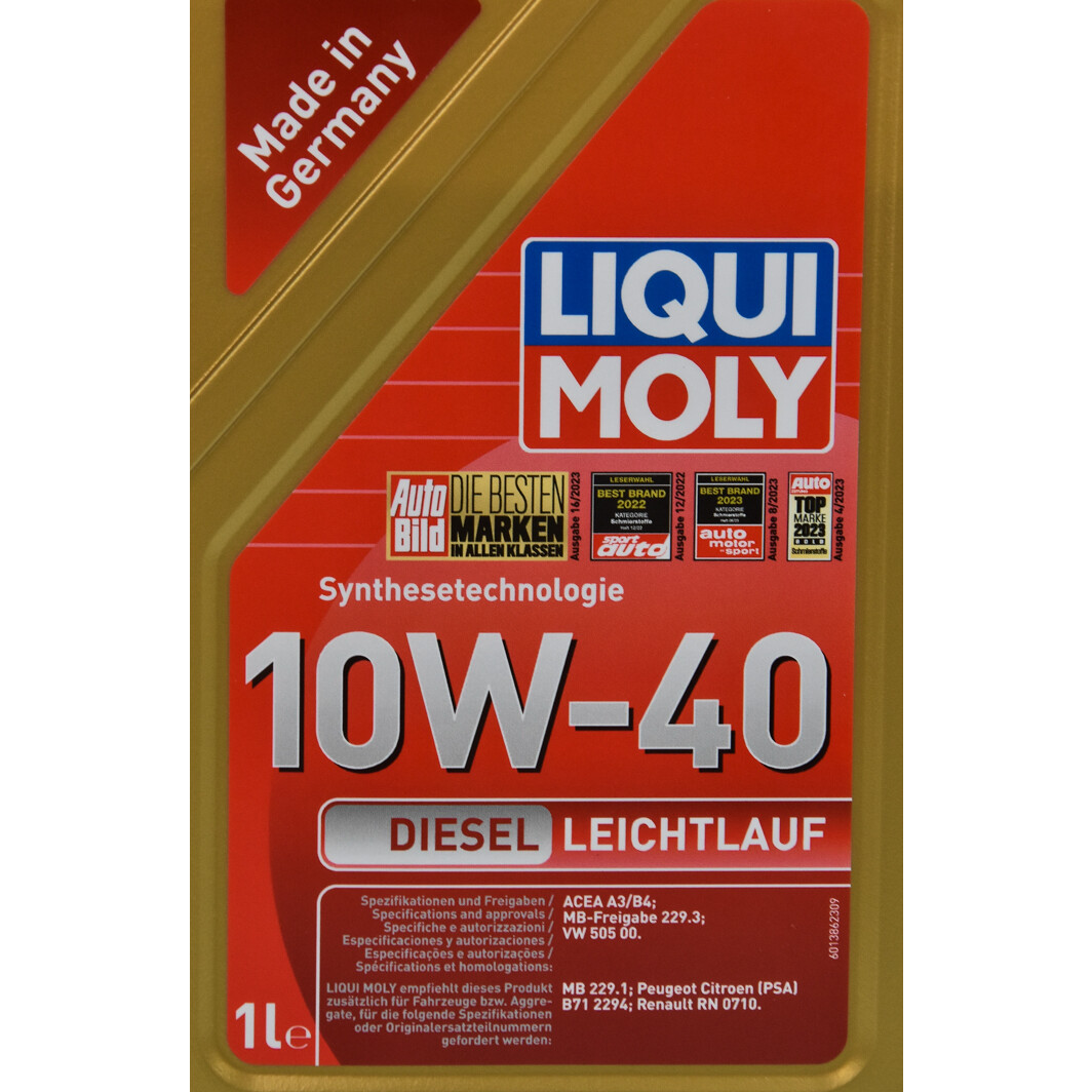 Моторна олива Liqui Moly Diesel Leichtlauf 10W-40 1 л на Volkswagen Multivan