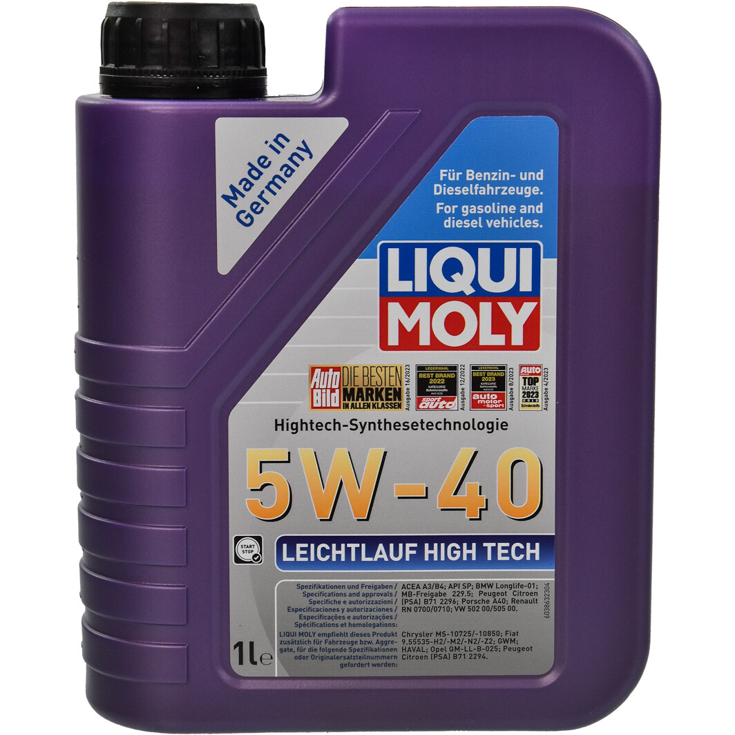 Моторна олива Liqui Moly Leichtlauf High Tech 5W-40 1 л на Mitsubishi Eclipse