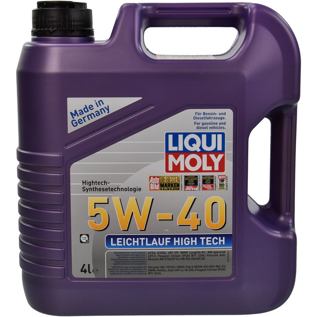 Моторное масло Liqui Moly Leichtlauf High Tech 5W-40 4 л на Suzuki Samurai