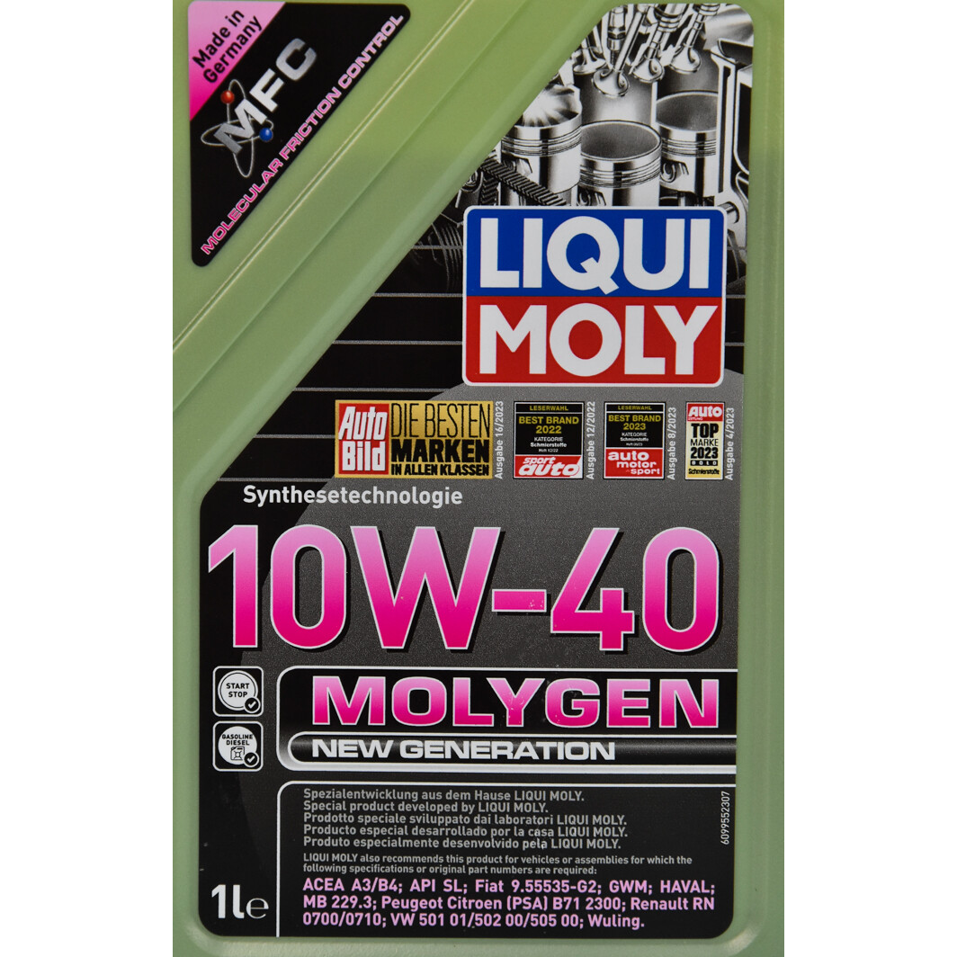 Моторное масло Liqui Moly Molygen New Generation 10W-40 1 л на Opel Calibra