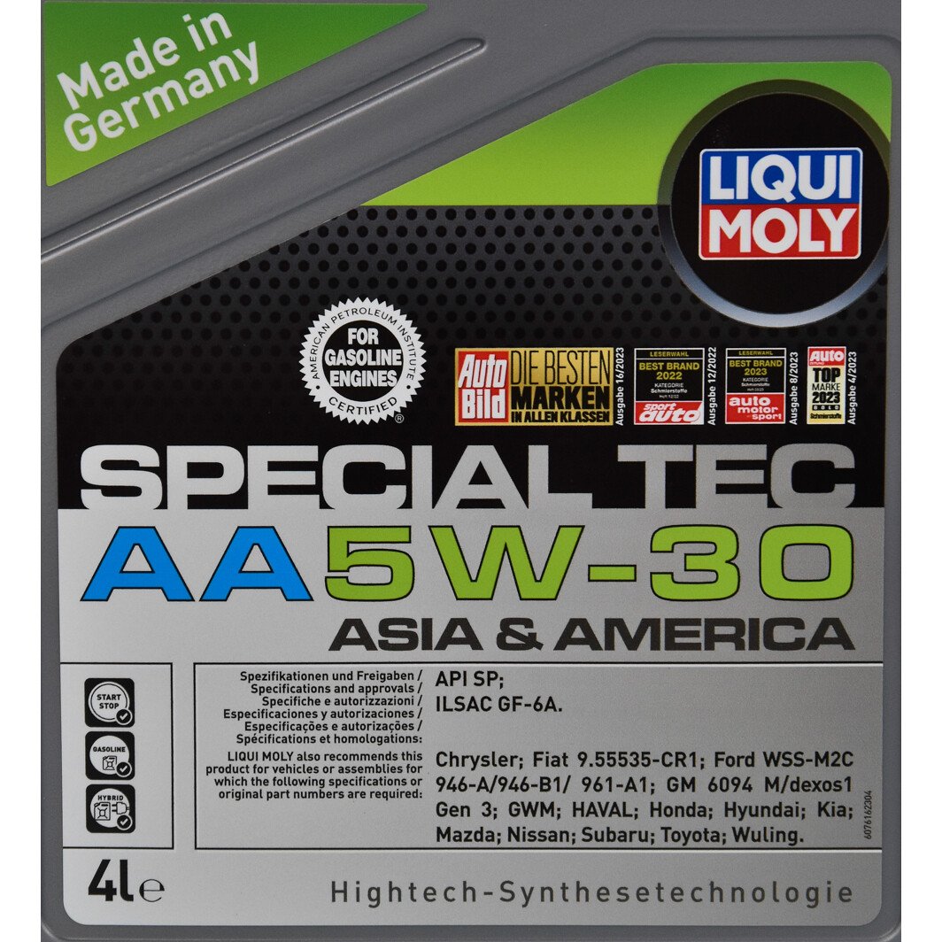 Моторное масло Liqui Moly Special Tec AA 5W-30 4 л на Toyota Sequoia
