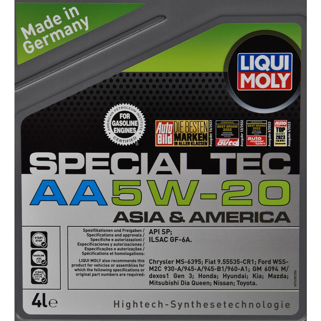 Моторное масло Liqui Moly Special Tec AA 5W-20 4 л на Daihatsu Copen