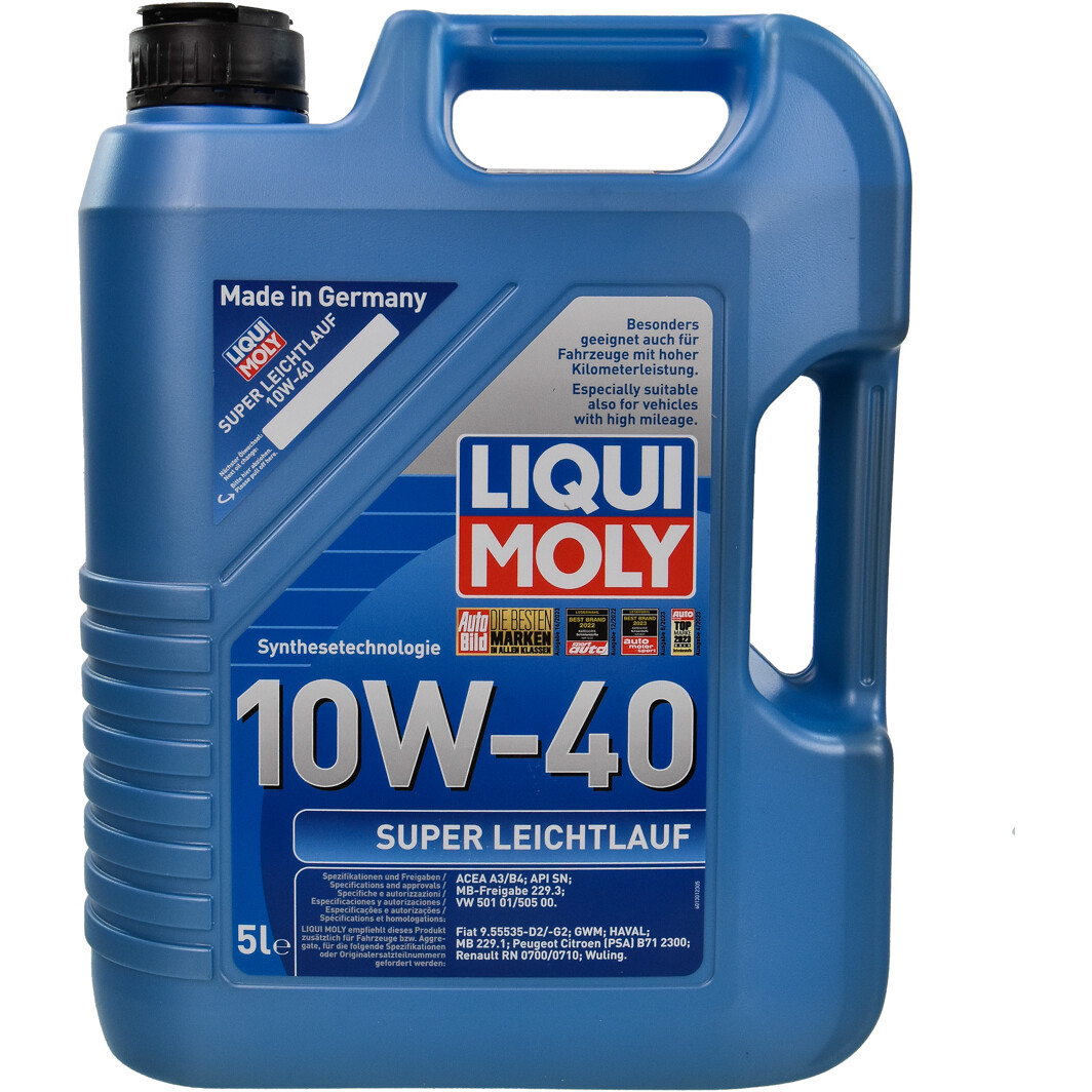 Моторна олива Liqui Moly Super Leichtlauf 10W-40 5 л на Mitsubishi Mirage