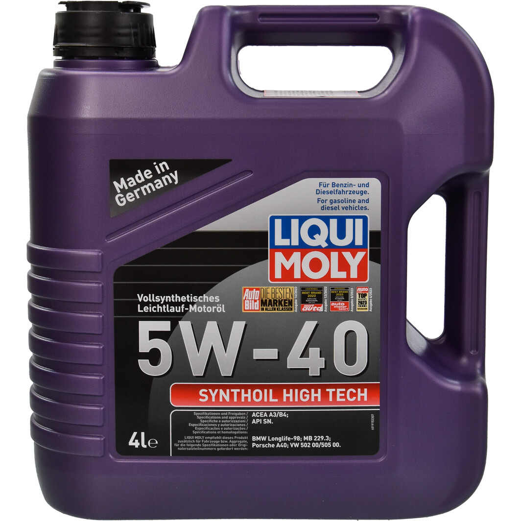 Моторное масло Liqui Moly Synthoil High Tech 5W-40 4 л на Dodge Journey