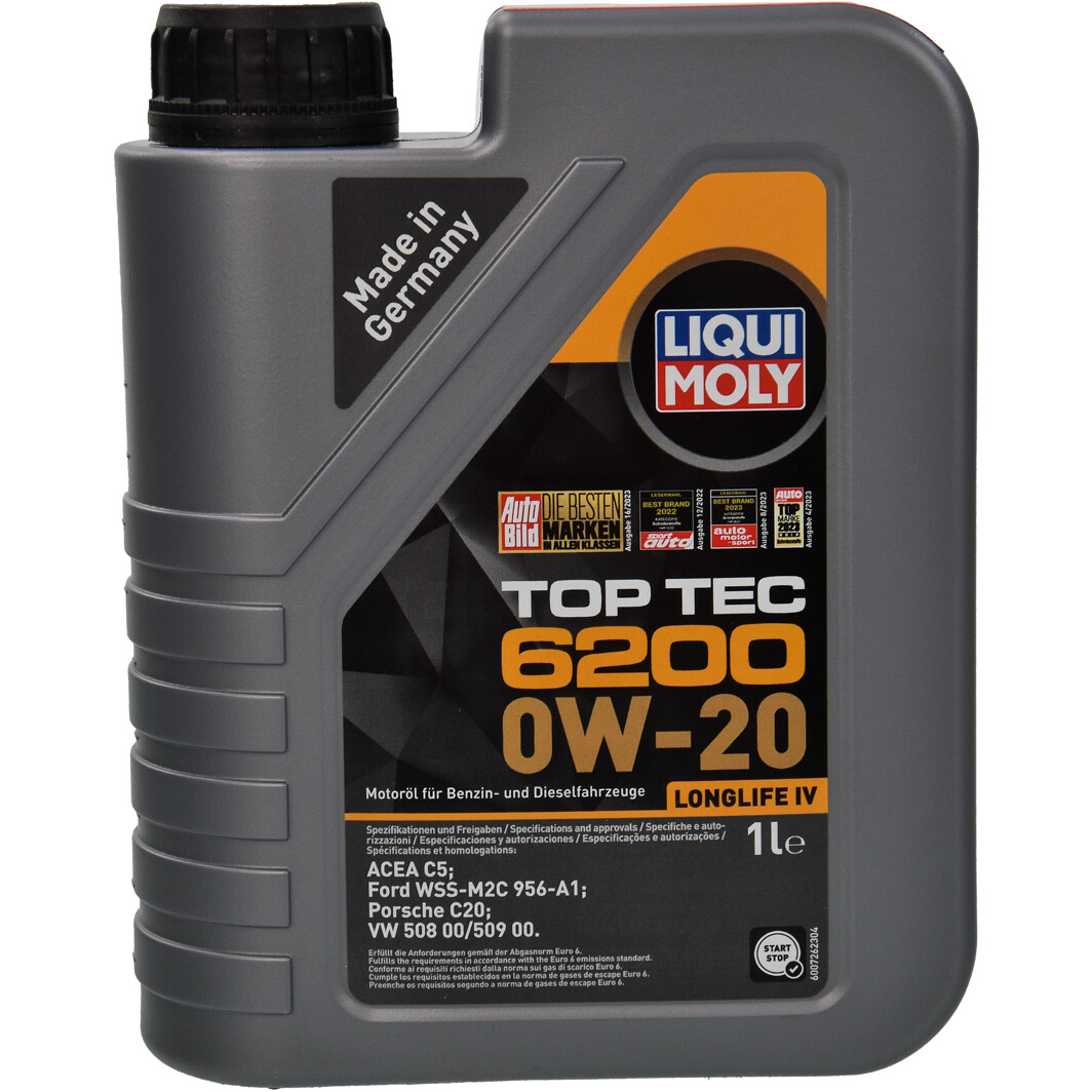 Моторное масло Liqui Moly Top Tec 6200 0W-20 1 л на Chevrolet Evanda