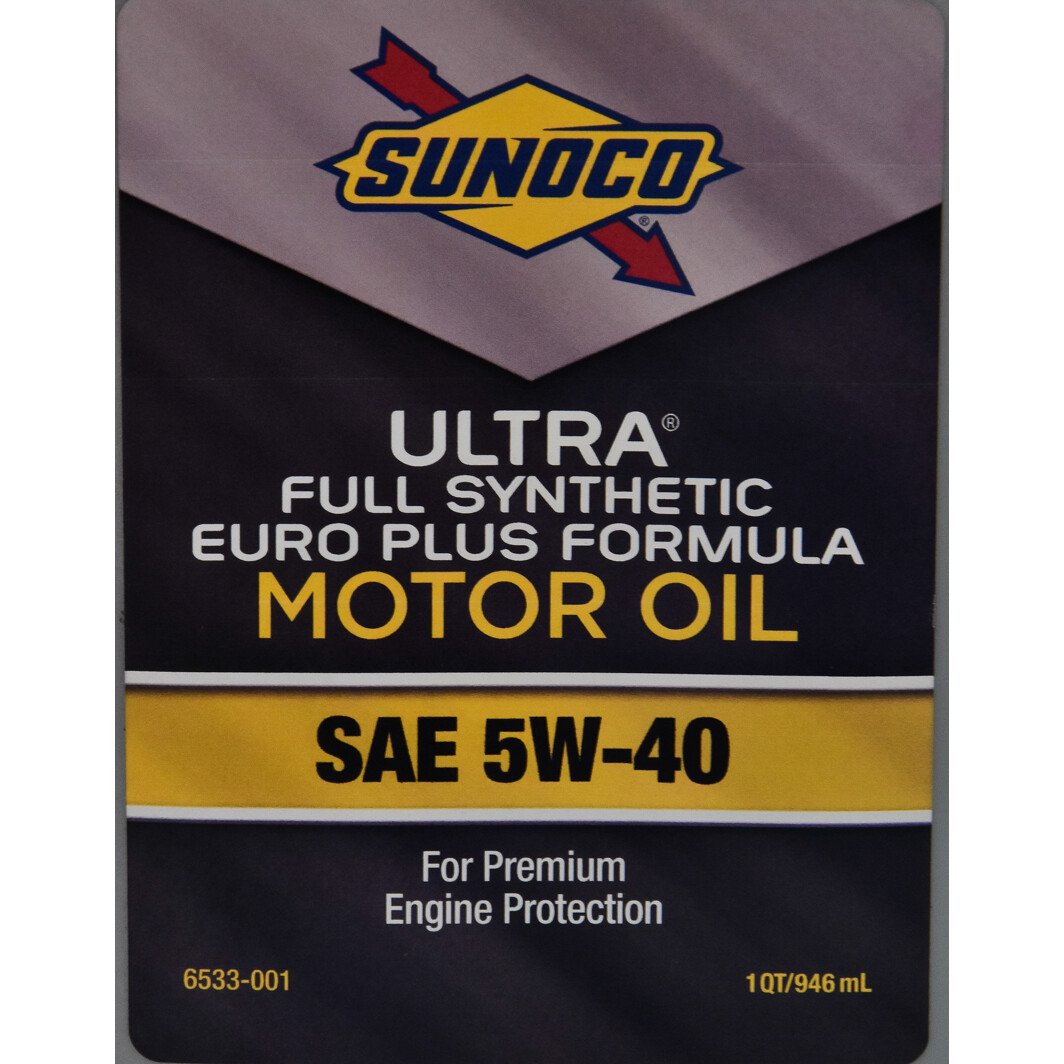 Моторна олива Sunoco Ultra Euro Plus 5W-40 0.946 л на Mitsubishi Mirage