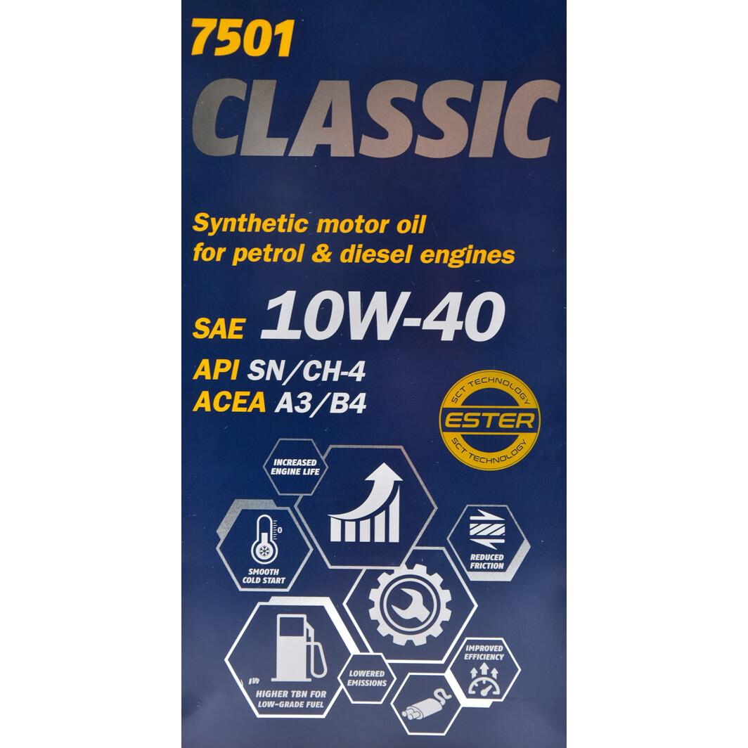 Моторное масло Mannol Classic (Metal) 10W-40 4 л на Chrysler 300M