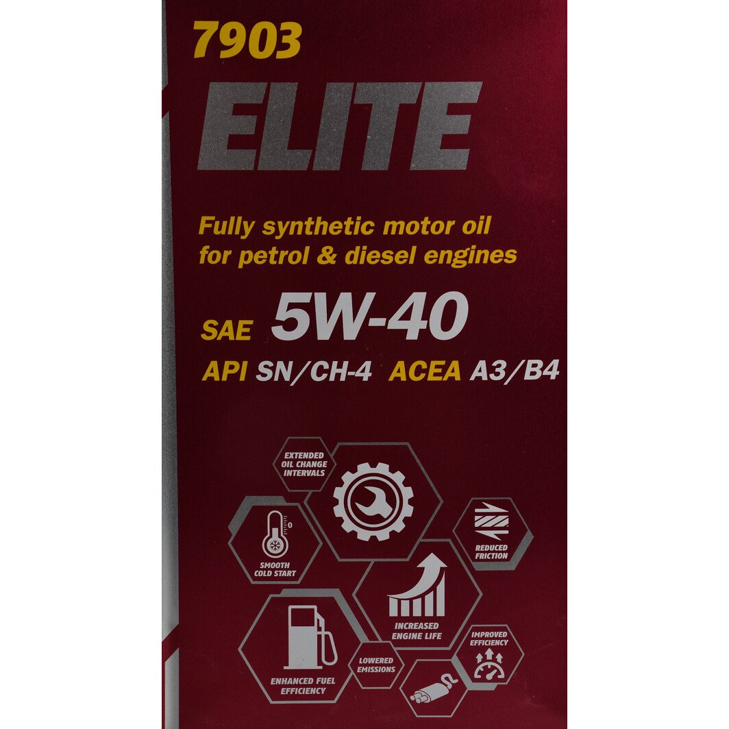 Моторное масло Mannol Elite (Metal) 5W-40 4 л на Rover 45