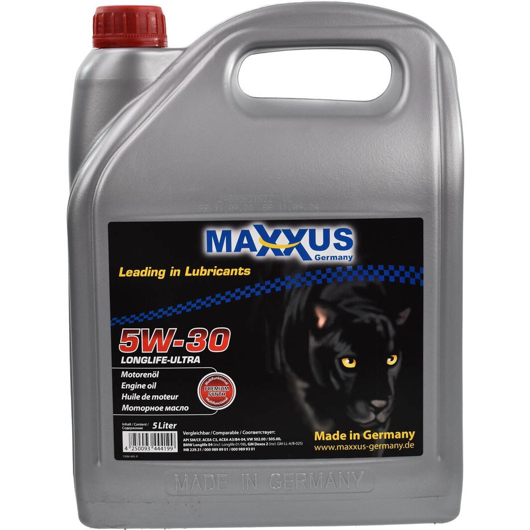 Моторна олива Maxxus LongLife-Ultra 5W-30 5 л на Toyota Hiace
