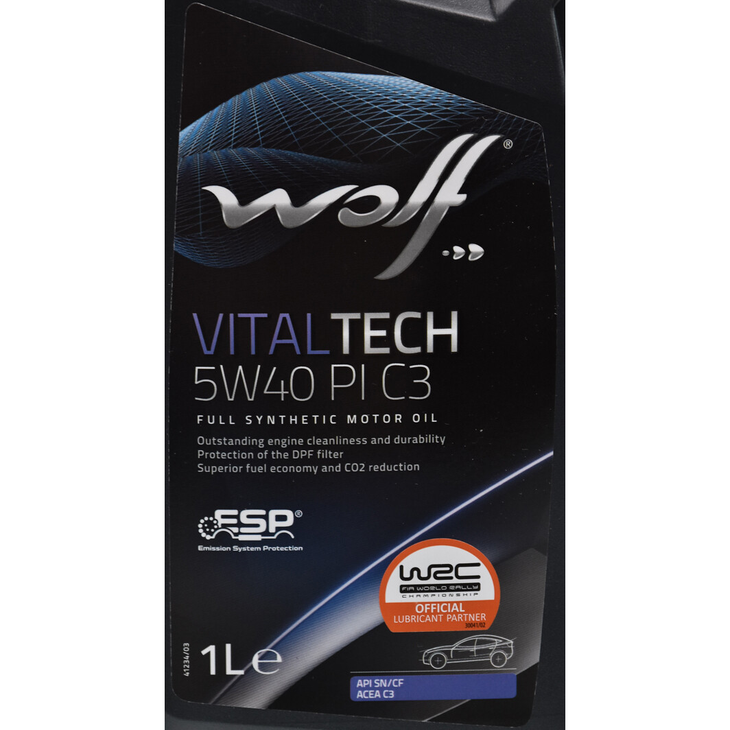 Моторна олива Wolf Vitaltech PI C3 5W-40 1 л на Dodge Ram