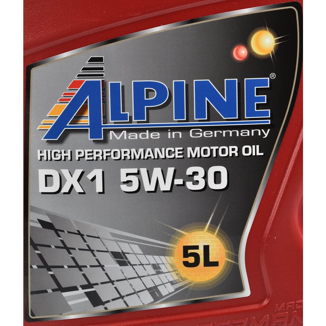 Моторна олива Alpine DX1 5W-30 5 л на Dodge Journey