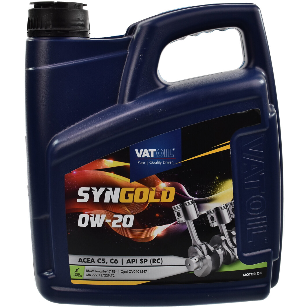 Моторное масло VatOil SynGold 0W-20 4 л на Seat Arosa