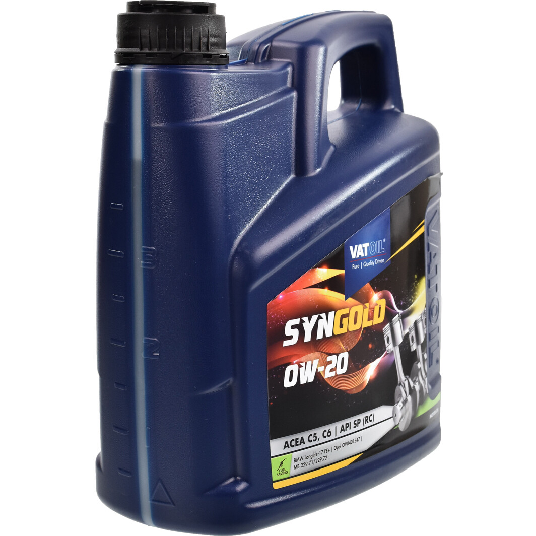 Моторное масло VatOil SynGold 0W-20 4 л на Toyota Carina