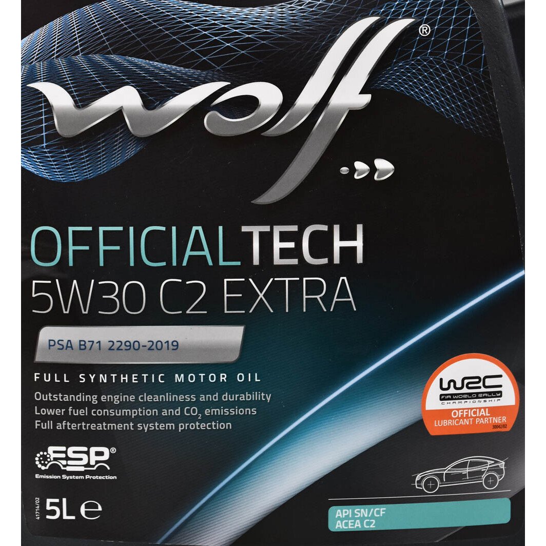 Моторное масло Wolf Officialtech C2 Extra 5W-30 5 л на Lexus IS
