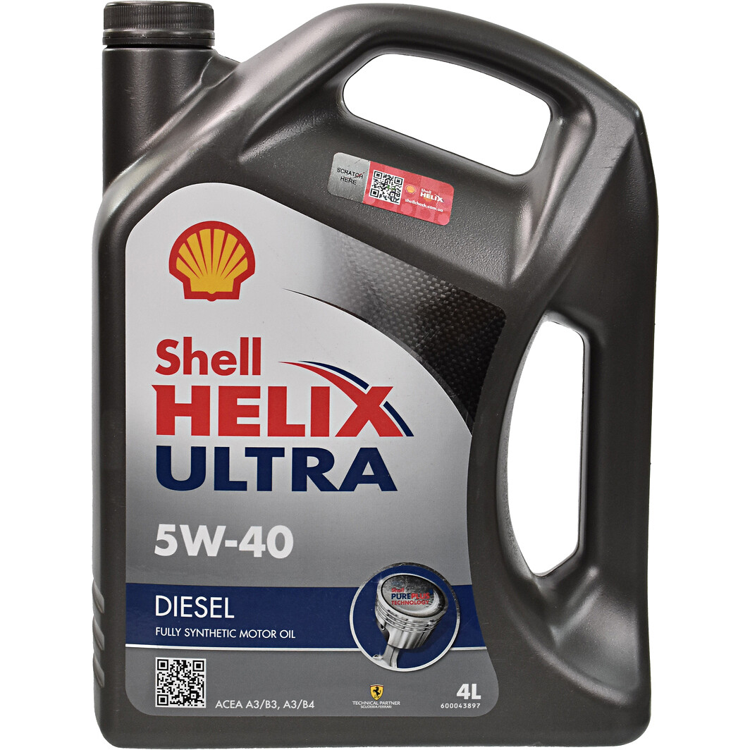 Моторна олива Shell Helix Diesel Ultra 5W-40 4 л на Peugeot 106