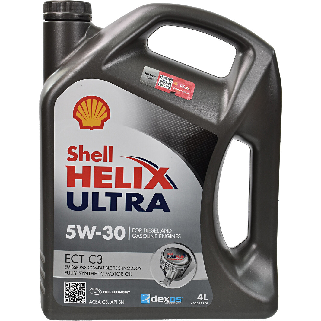 Моторна олива Shell Helix Ultra ECT C3 5W-30 4 л на Lancia Musa